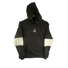 Jordan Hoodie Sweatshirt Boys Large 12-13 Yrs Black Dri-FIT Jumpman Colorblock