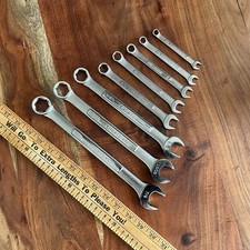 Vintage Craftsman VA USA 8pc SAE 6 Point Combination Wrench Set 7/8" - 5/16"