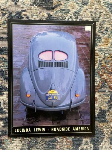 Vintage Blue Metal Volkswagen Sign Lucinda Lewis - Roadside America