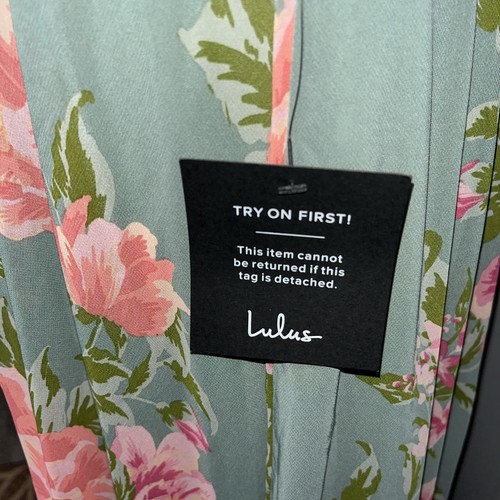 Nuevo con etiquetas Maxi correa de lazo floral Lulu's Passionate Forever Sage para mujer talla pequeña - Imagen 5 de 17