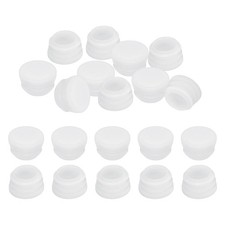 7/8" Plastic Tubing End Caps, 20Pcs Round Hole Plug Insert for Round Iron Pipe C