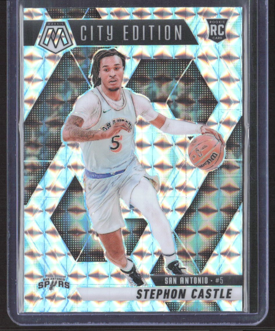 2024-25 Panini Mosaic STEPHON CASTLE City Edition Silver #290 Rookie RC NOCO