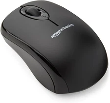 Amazon Basics 2.4 Ghz Wireless Optical Computer Mouse with USB Nano Receiver,