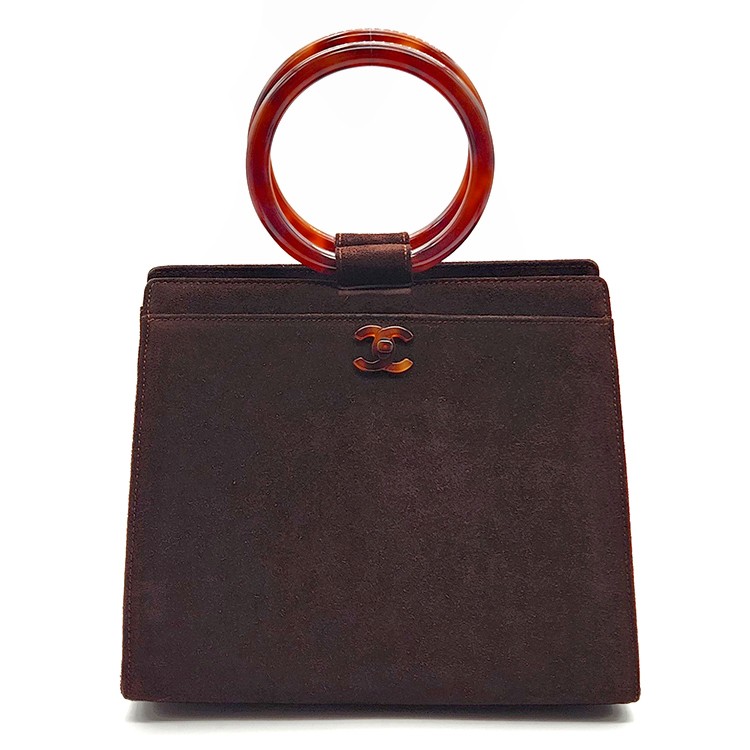 CHANEL Black Suede Tote Bag L190805 120824447