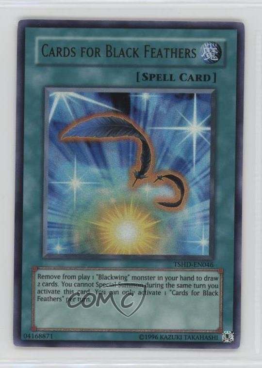 Cards for Black Feathers TSHD-EN046 YuGiOh The Shining Darkness trading card — raw and PSA graded price guide