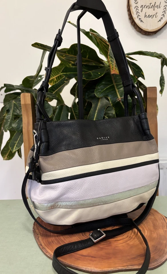 Radley London /multicoloured leather  handbag crossbody Bag medium multiway vgc - image 2 of 4