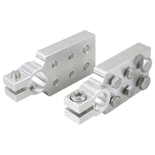 Positive and Negative 6 Spot Flat Lug Battery Terminal For SAE Top Post Clamp