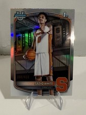 2025-26 Bowman Chrome U Basketball Sadiq White 1st Refractor /499