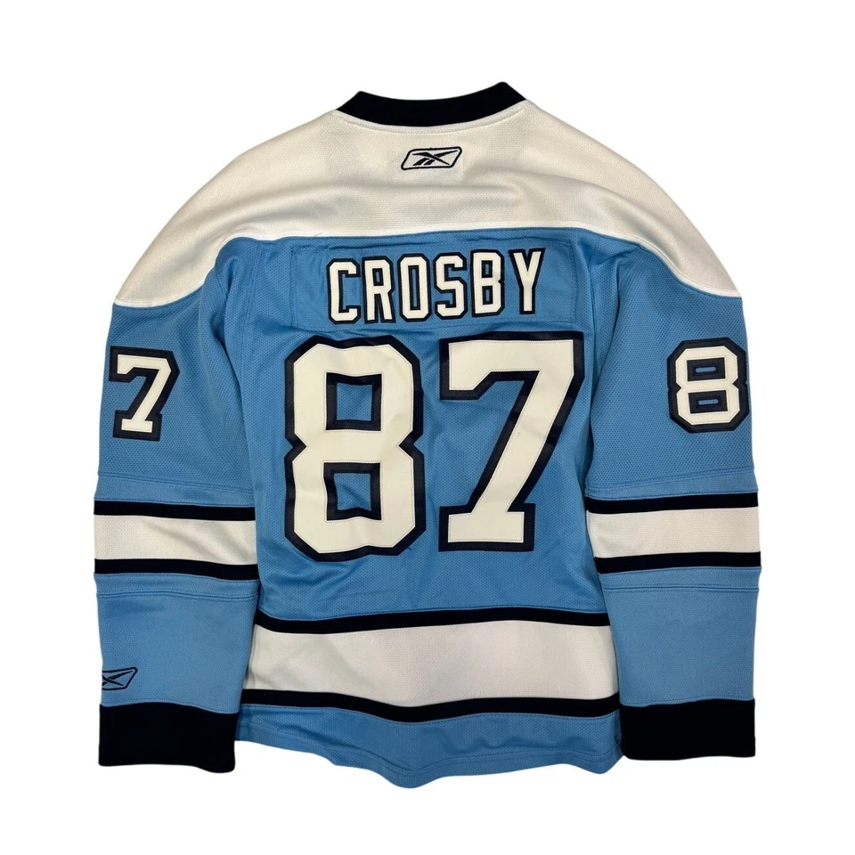 Camiseta deportiva Reebok Sidney Crosby Pittsburgh Penguins 2008 invierno NHL azul M para mujer’s Foto 2 de 4