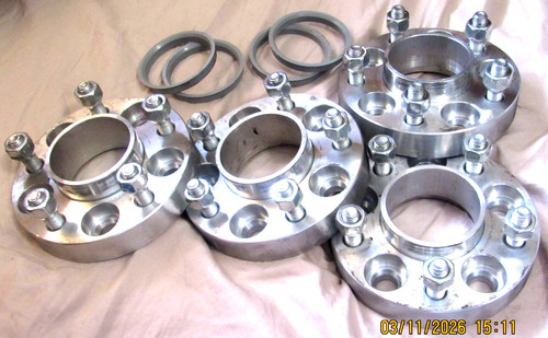 4 Wheel Spacers 1 Thick Adapters 5x 4.25”(108mm) to 5x 4.5”(114.3mm) Bore 70.4mm