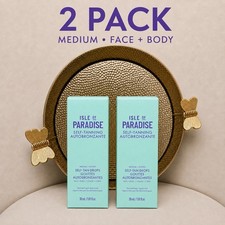 Isle of Paradise Self-Tanning Drops Medium Face  Body 1.01 oz 2 Pack