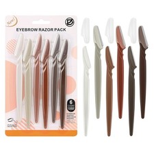 D Dermaplane Razor for Women Face - 6PCS 1 Count Pack of 6 , 1.Neutral