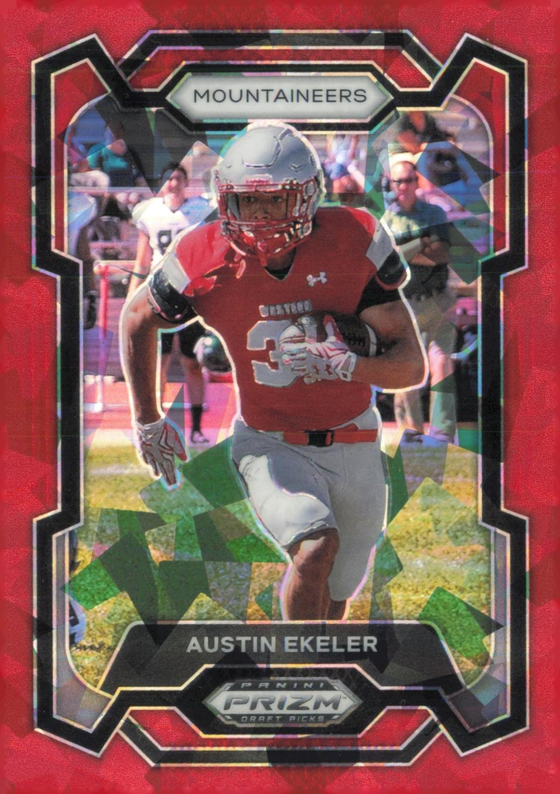 2024 Panini Prizm Draft Picks #70 Austin Ekeler Blue Wave #/249