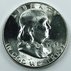 1953 P FRANKLIN HALF DOLLAR! GORGEOUS GEM BU+++! STUNNING PIECE! WOW! NR #P2250