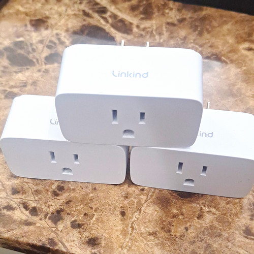 Linkind Matter Smart Plug 15A 1800W 120V Type A White Indoor 3-Pack