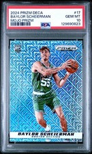 Panini Prizm Deca Mojo Prizm Rookie /25 PSA 10 Baylor Scheierman Celtics #17