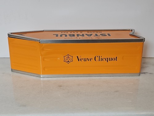 Veuve Clicquot Arrow Istanbul Empty Metal Tin Box orange - Picture 6 of 10
