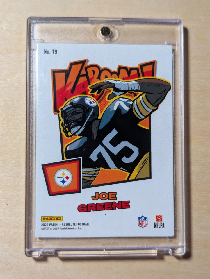 🔥 2025 Panini Absolute Football Joe Greene ¡KABOOM HORIZONTAL! Estuche SSP Hit🔥 Foto 2 de 2