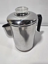 Vintage Revere Ware Coffee Percolator Pot Copper Clad #2363973 Stainless Steel