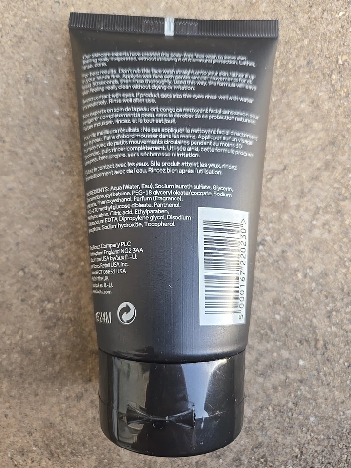 No7 Jabón Facial Energizante Hombres Cuidado Diario Sensible Hipoalergénico 5 fl oz Nuevo Foto 2 de 3