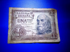 SPAIN una peseta (one peseta)  22 July 1953  Banco de Espana — photo 1