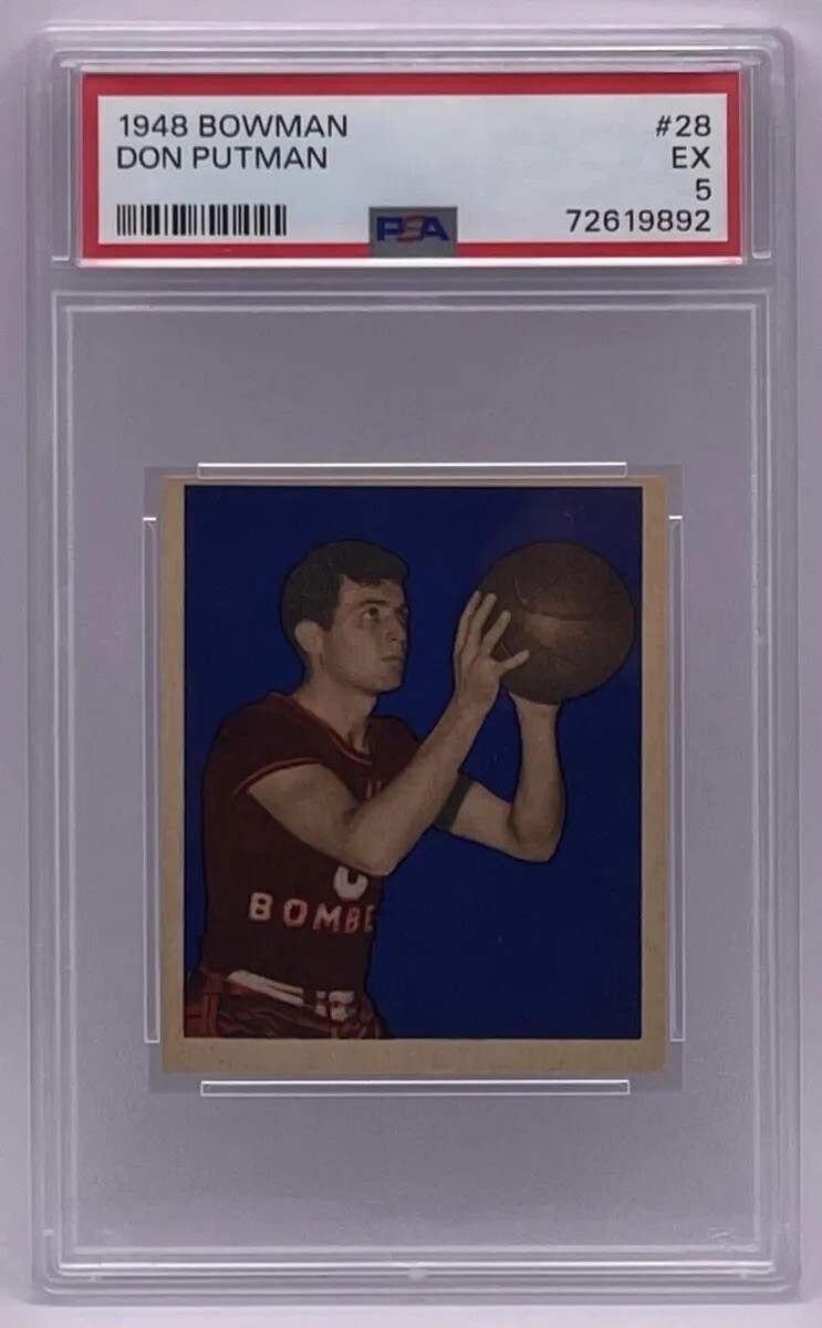 1948 Bowman #28 Don Putman (RC) PSA 5