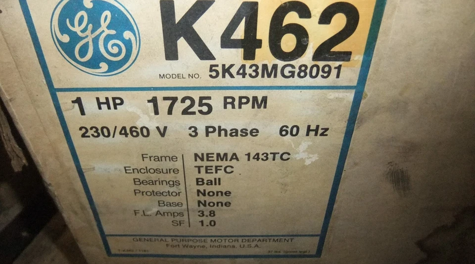 Motor GE com freio Stearns 5K43MG8091 freio: 1-055-511-00-BQF - Imagem 4 de 4