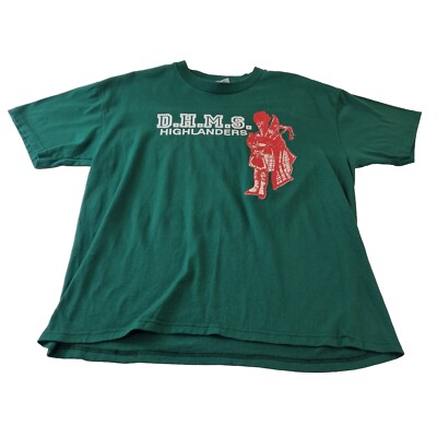 Hanes DHMS Highlanders T-Shirt Größe Large