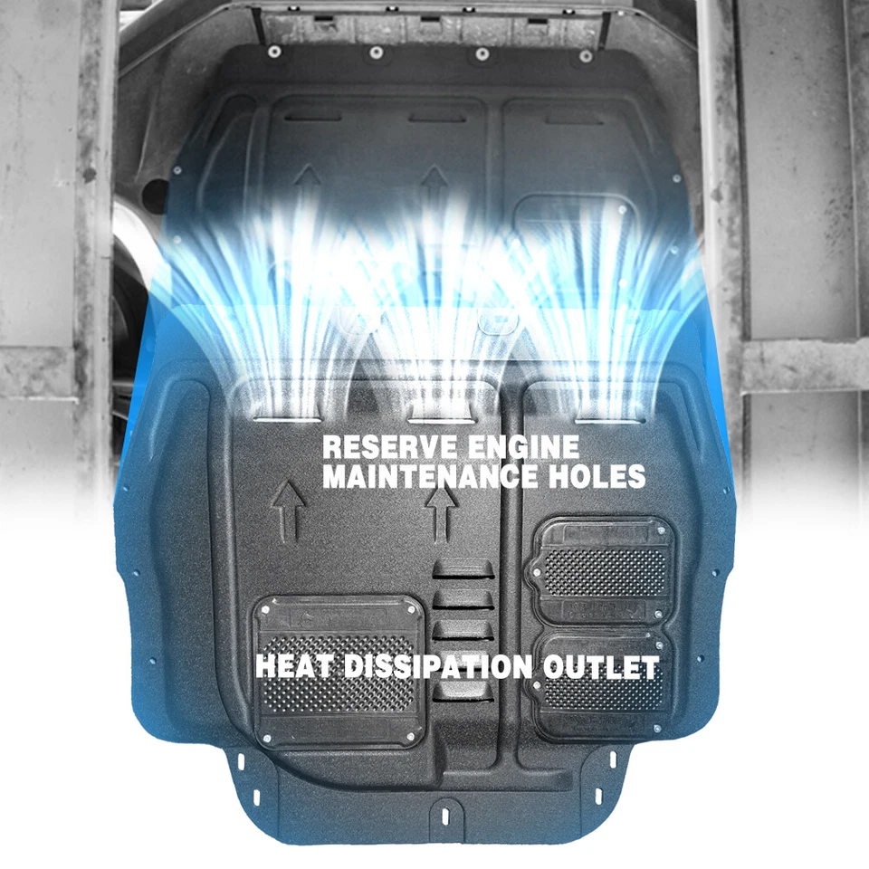 Engine Splash Shield For Volkswagen Tiguan 2009-2017 Auto Under Guards Mudguards Foto 2 de 4