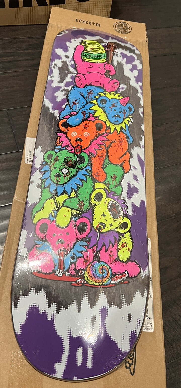 strangelove skateboard deck Sean Cliver Bears Black Top Stain-image