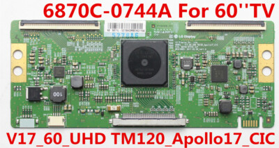 Original LG T-con Board 6870C-0744A V17_60_UHD TM120-Apollo17_CIC For 60''