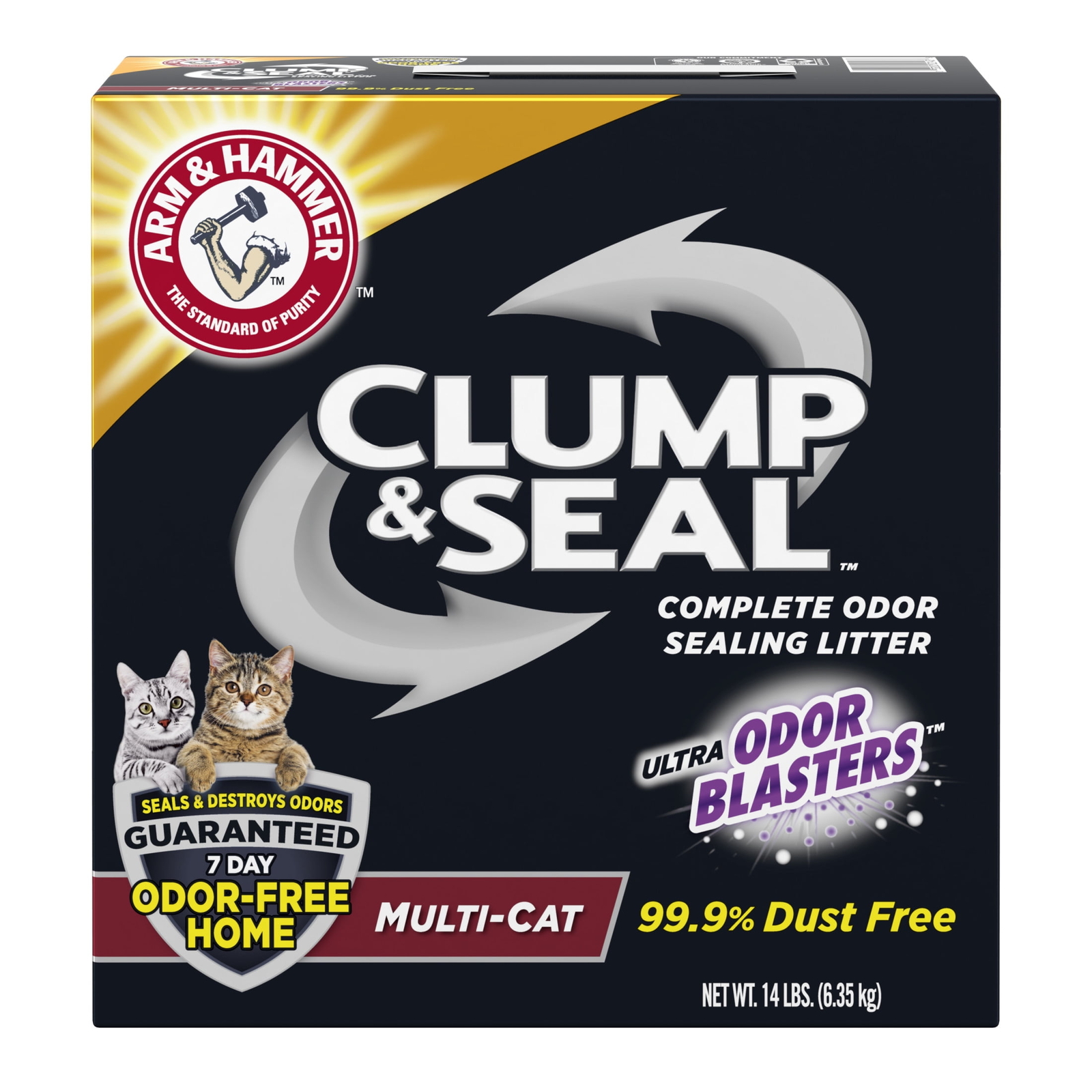 ARM & HAMMER Clump & Seal Multi-Cat Complete Odor Sealing Clumping Cat Litter