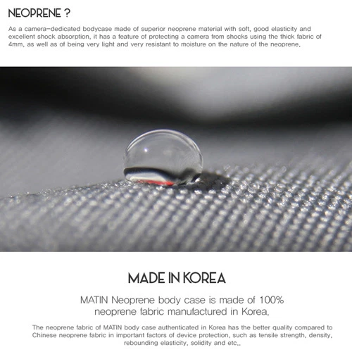 Matin Neoprene Compact BODY Only Case Pouch for  Canon A-1 A1 AE-1 Program - Image 3 of 4