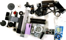 MISC 17 CAMERA EQUIP-S8 CAMERA,SLIDE TRAYS,CABLES,ETC
