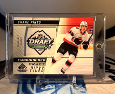 2021-22 Upper Deck SP Game Used Shane Pinto ROOKIE DRAFT PATCH Rookie Card Mint!
