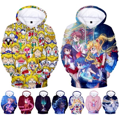 Anime Sailor Moon Hot Women 3d Print Casual Hoodie Sweatshirt Pullover Coat Tops Innovatis Suisse Ch