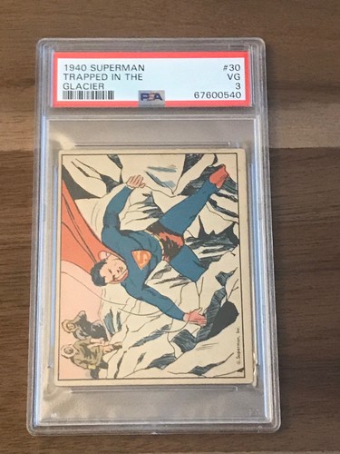 1940 Gum Inc Superman #30 Trapped In The Glacier — PSA 3