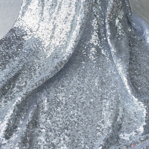 5 Yards MINI DISC SEQUIN GLITZ NYLON MESH FABRIC BACK DROP SASH OVERLAY 15 Color - Picture 29 of 59