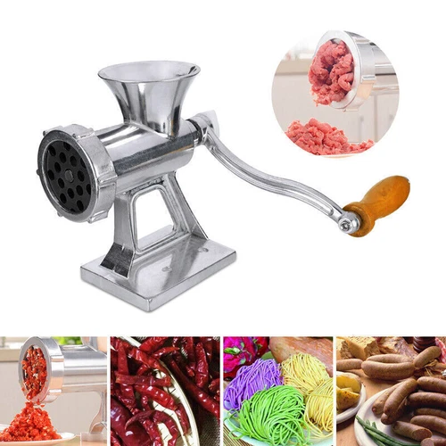 Heavy Duty Meat Grinder Mincer Stuffer Manual Sausage Filler Sauce Maker Machine - Picture 2 of 12