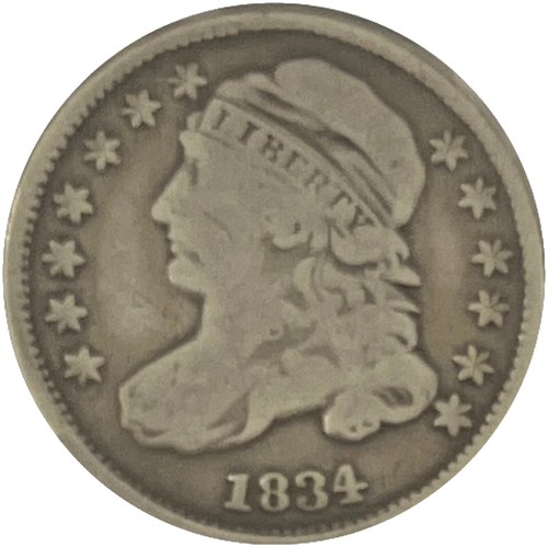 1834 Bust Dime - Large 4 - Good (#59521-L) | eBay