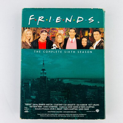 Friends Season 6 DVD Box Set Jennifer Aniston Courteney Cox Lisa