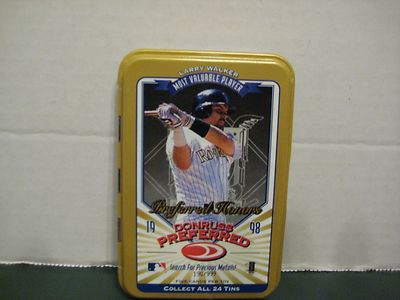 1998 Donruss Preferred Larry Walker Empty Gold Tin Numbered
