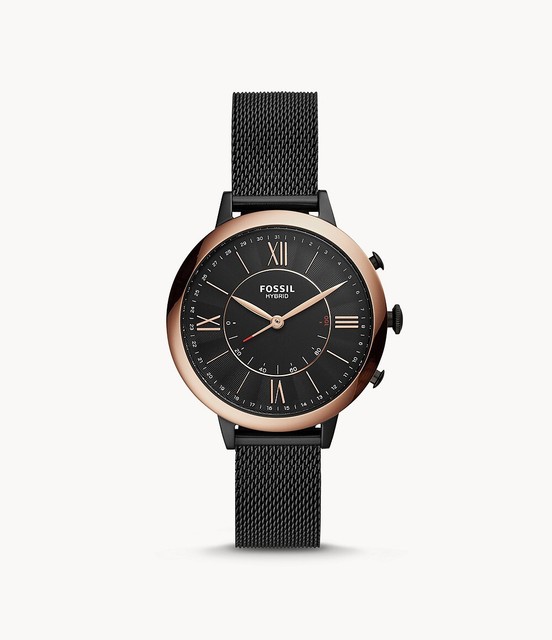 Analog Black Dial Hybrid Smart Watch 