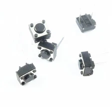 50 Pcs NEW  Momentary Tactile Tact Push Button Switch 2 Pin DIP 6x6x4.3mm  