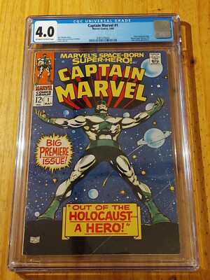 Captain Marvel #1 CGC 4.0 Kree Sentry Appearance 5/68 *BRAND NEW* From CGC