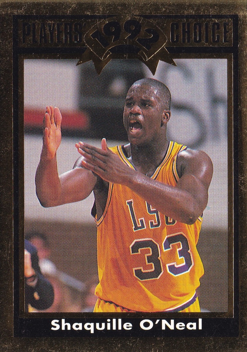 NBA 超貴重なSHAQ ルーキーカード！！ Shaquille Shaq O'Neal 1992 Cartwrights Players Choice Rookie Card