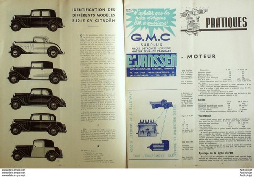 Revue Technique Automobile Dodge 6x6 Citroën 8-10-15cv 1950 - Picture 3 of 7