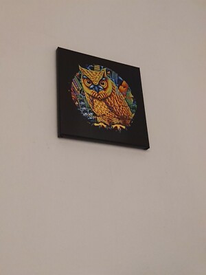 Jan Delay EULE auf Leinwand mit Holzrahmen, 30 x 30cm. Limitiert auf 500 Stück