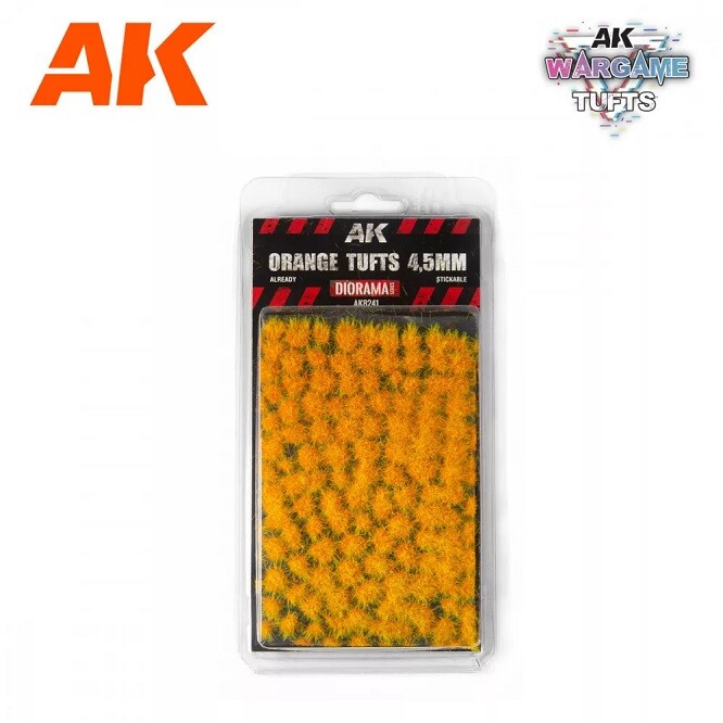 Ak Interactive AK8241 - Orange Wargame Tufts 4.5mm - New