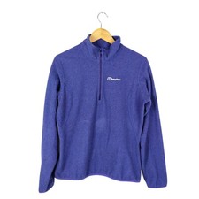 Berghaus Womens Purple 1/4 Zip Pullover Fleece Size 16